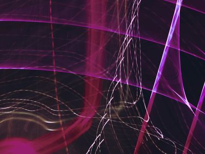 Abstract glowing light lines for focus practice