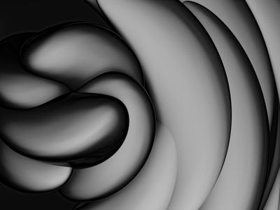 Smooth geometric shapes symbolizing eye movement